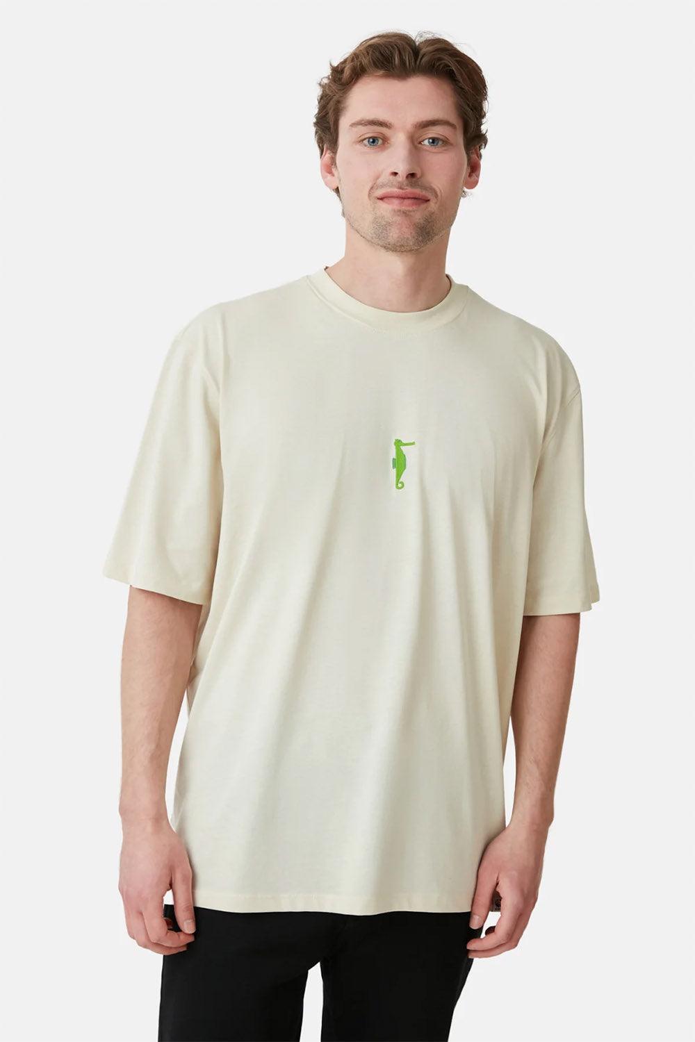 WWF Market-Denizatı Oversize T-shirt - Parşömen Bej-T-Shirts-4-milagron.live