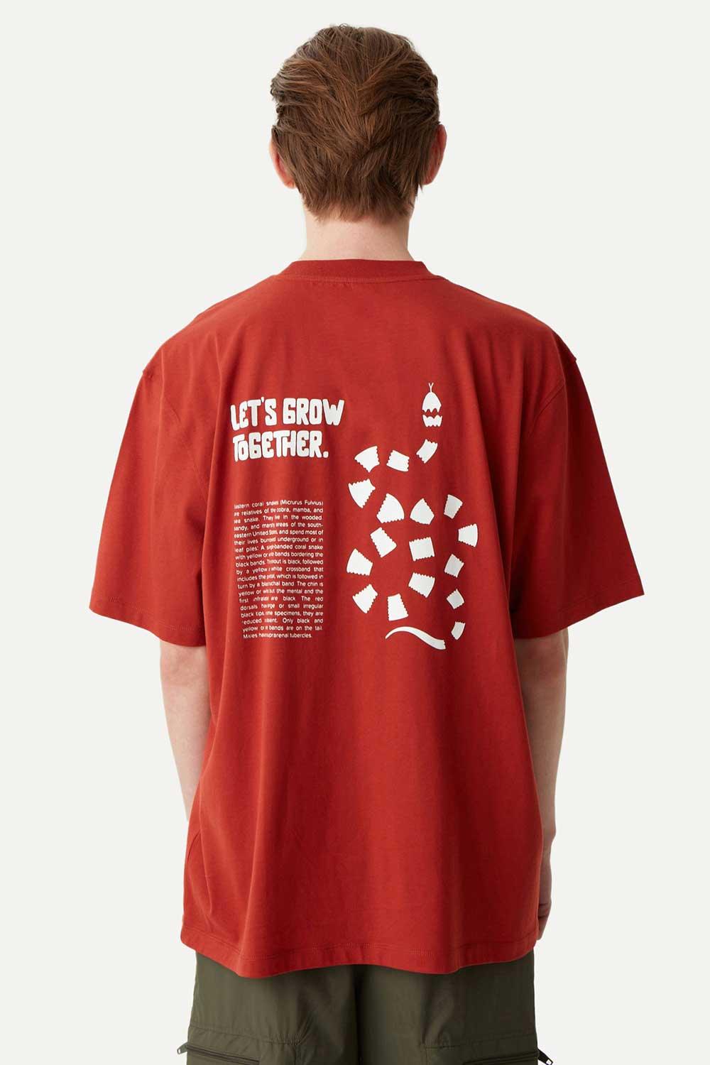WWF Market-Grow Oversize T-Shirt - Koyu Oranj-T-Shirts-2-milagron.live