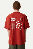 WWF Market-Grow Oversize T-Shirt - Koyu Oranj-T-Shirts-2-milagron.live