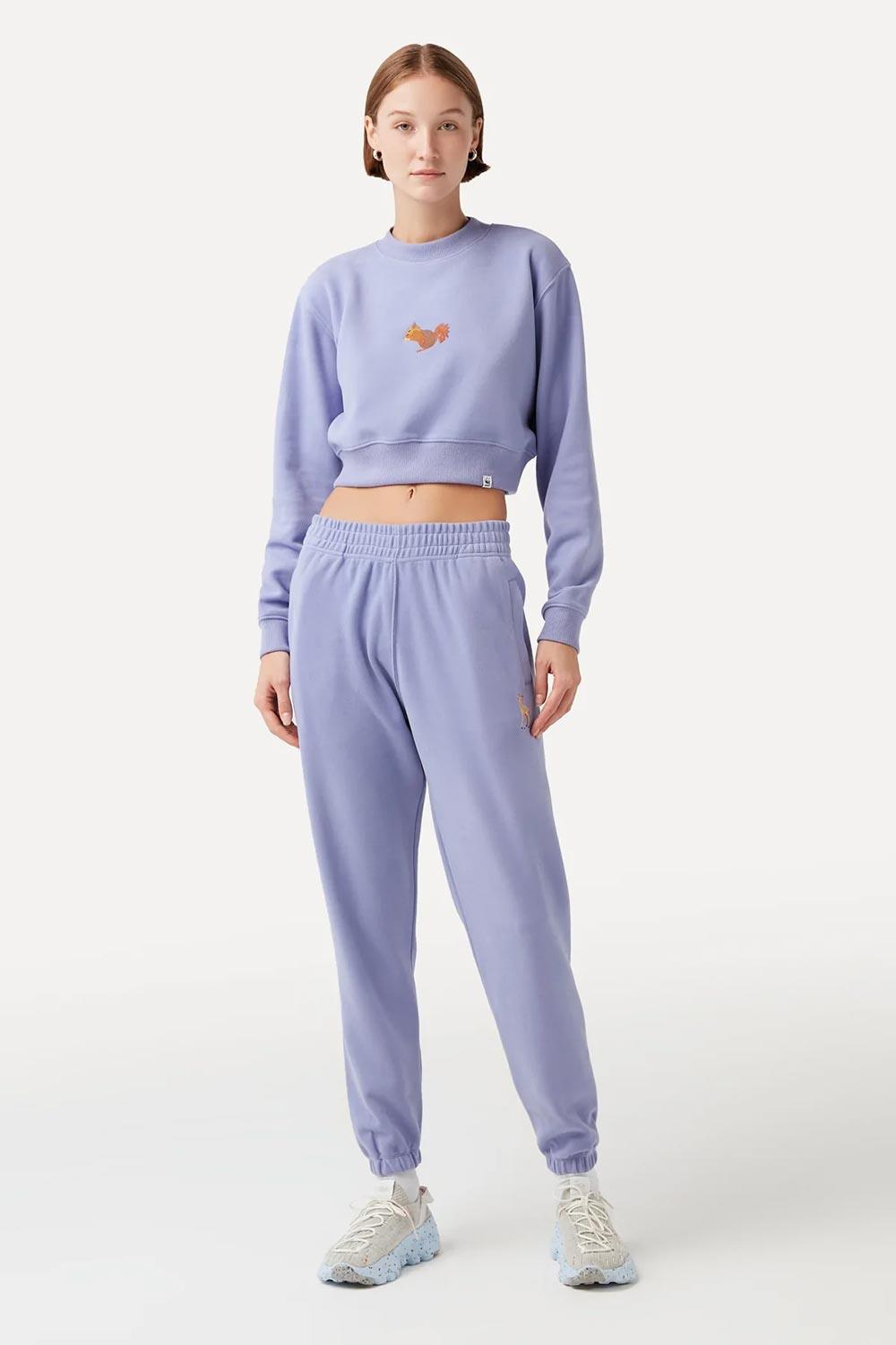 WWF Market-Sincap Crop Sweatshirt - Lila-Sweatshirts & Hoodies-4-milagron.live