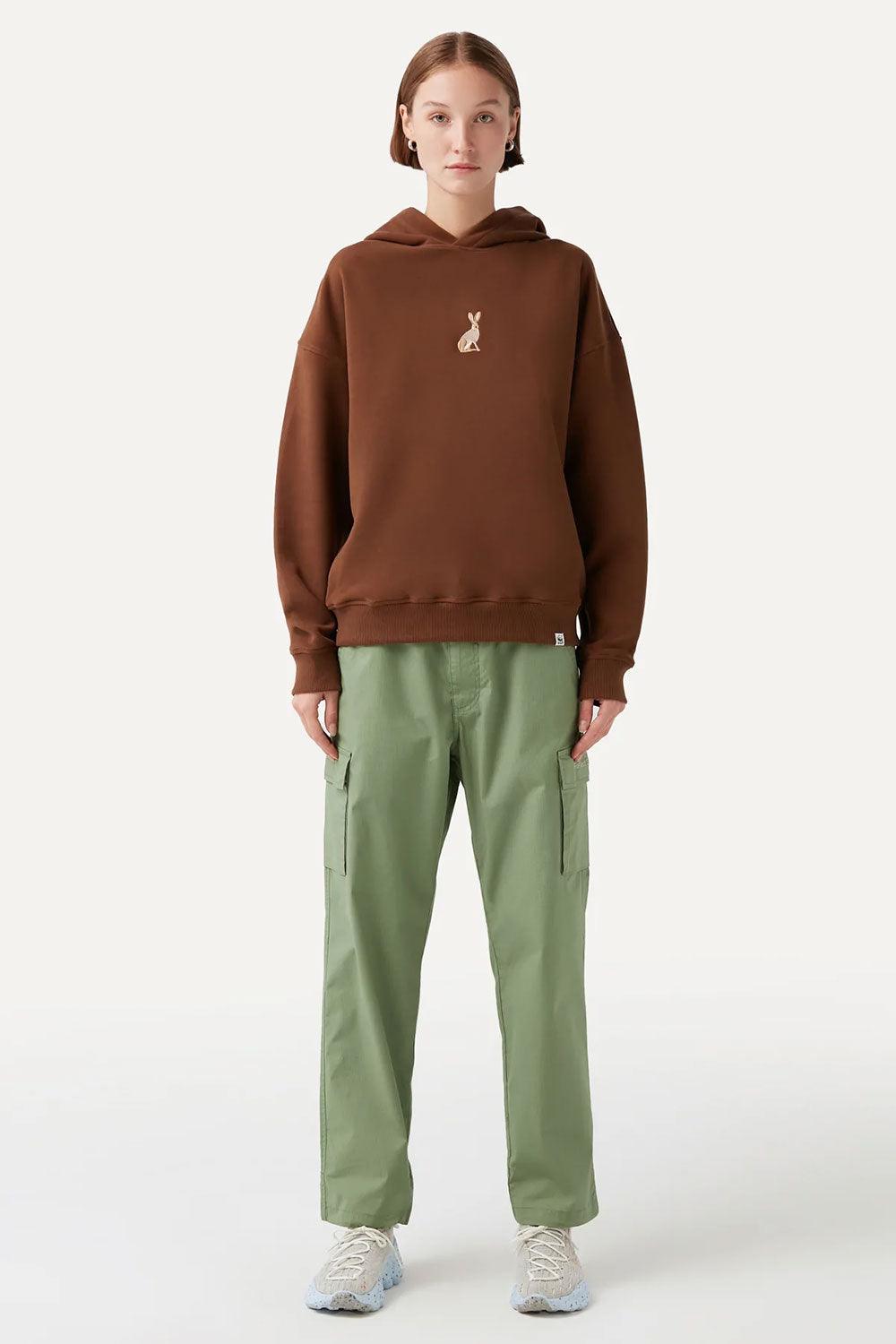 WWF Market-Yaban Tavşanı Hoodie - Kahverengi-Sweatshirts & Hoodies-7-milagron.live