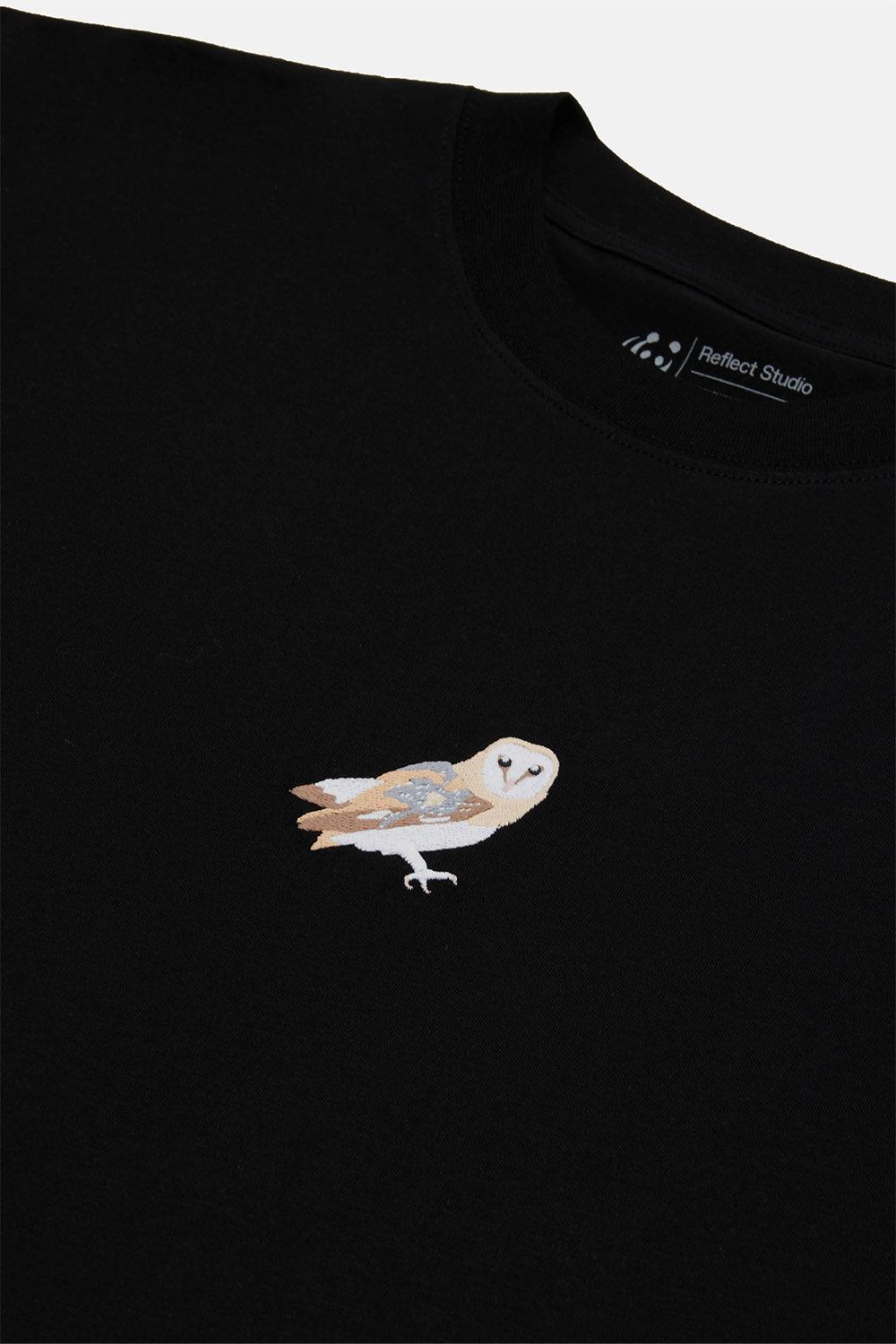 WWF Market-Yer Baykuşu Oversize T-shirt - Siyah-T-Shirts-2-milagron.live