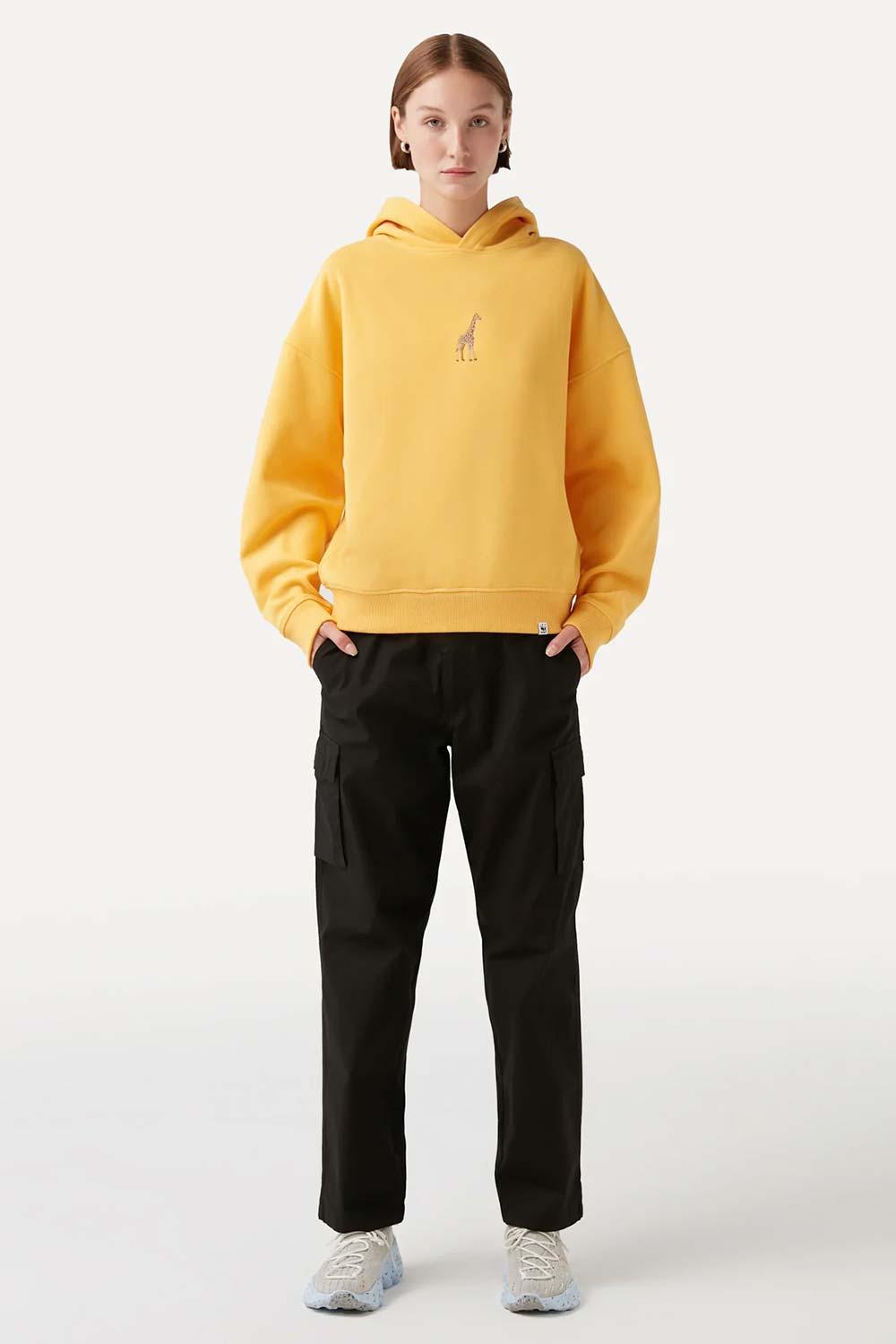 WWF Market-Zürafa Hoodie - Sarı-Sweatshirts & Hoodies-5-milagron.live
