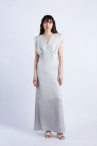 Wabi Sabi-Ws X Mag Bej Aries Maxi Elbise-Elbise-1-milagron.live