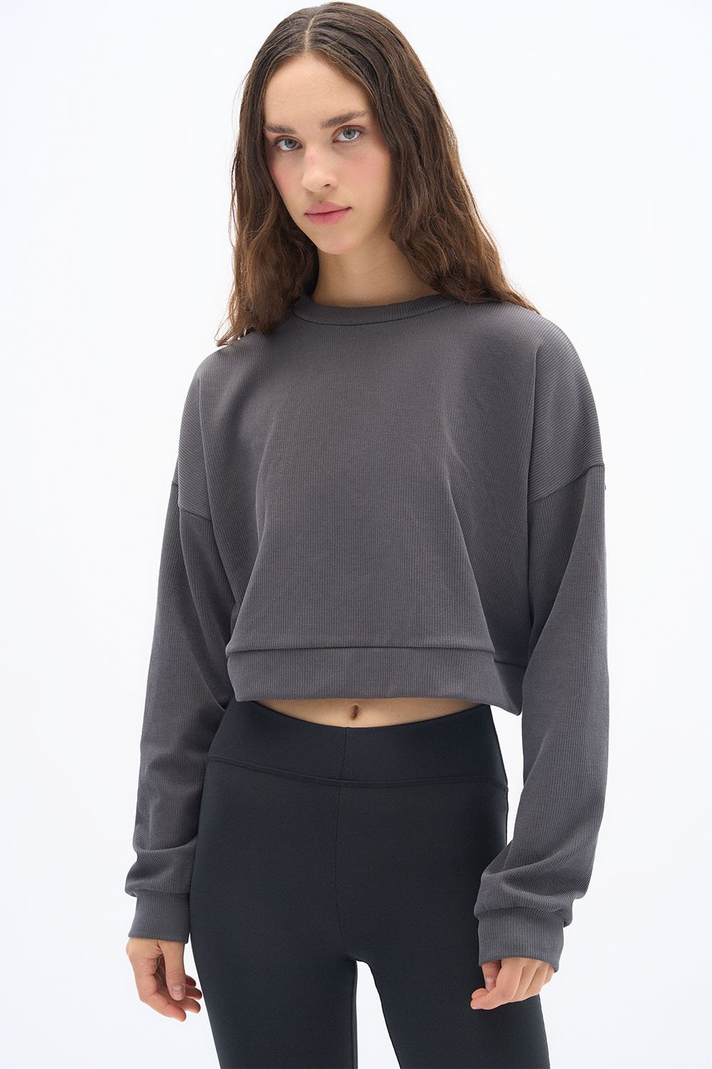 Wear Three Points-Antrasit Flow Sweatshirt-Sweatshirts & Hoodies-2-milagron.live