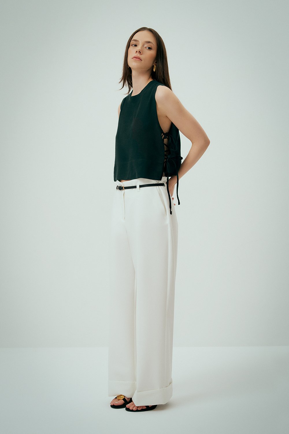 Wear Three Points-Luna Keten Top-Gömlek-2-milagron.live