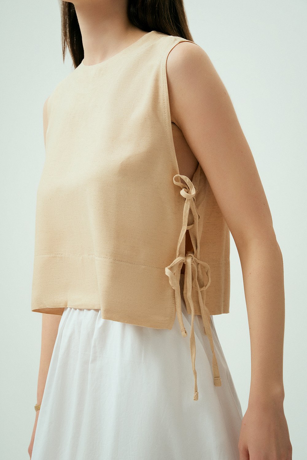 Wear Three Points-Luna Keten Top-Gömlek-3-milagron.live