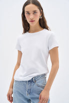Wear Three Points-White Ribana T-shirt-T-Shirts-2-milagron.live