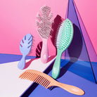 Wet Brush Go Green Mini Detangler Dolaşık Açıcı Saç Fırçası Gri
