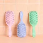 Wet Brush Go Green Paddle Detangler Kalın Telli Saçlar İçin Geniş Saç Fırçası Lila