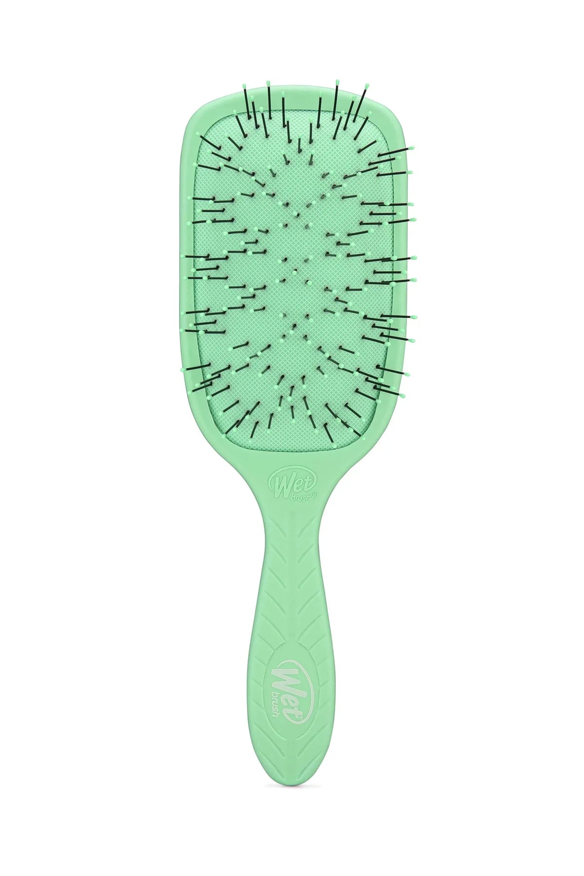 Wet Brush Go Green Paddle Detangler Kalın Telli Saçlar İçin Geniş Saç Fırçası Yeşil