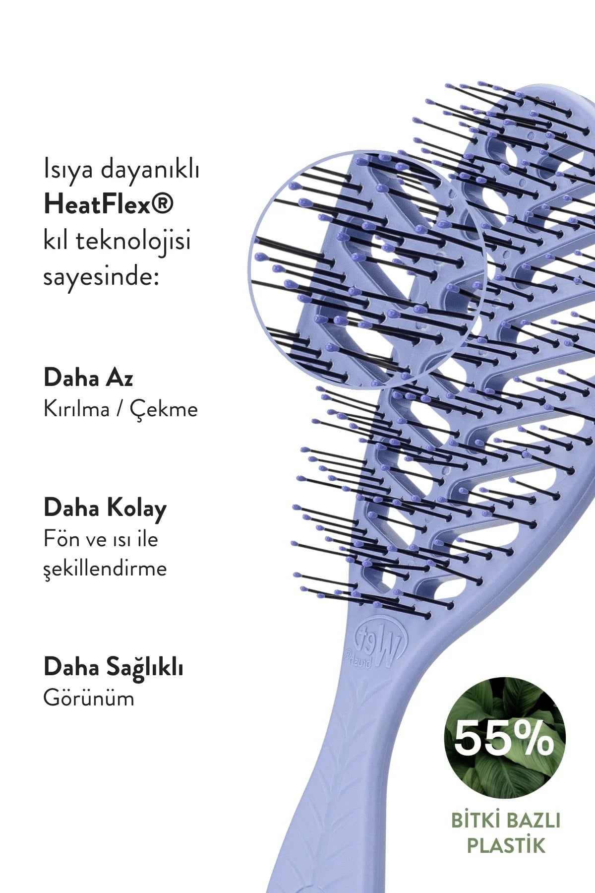 Wet Brush Go Green Speed Dry Dolaşık Açıcı Saç Fırçası - Lila