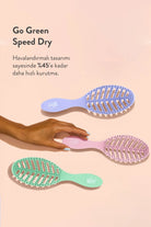 Wet Brush Go Green Speed Dry Dolaşık Açıcı Saç Fırçası - Lila