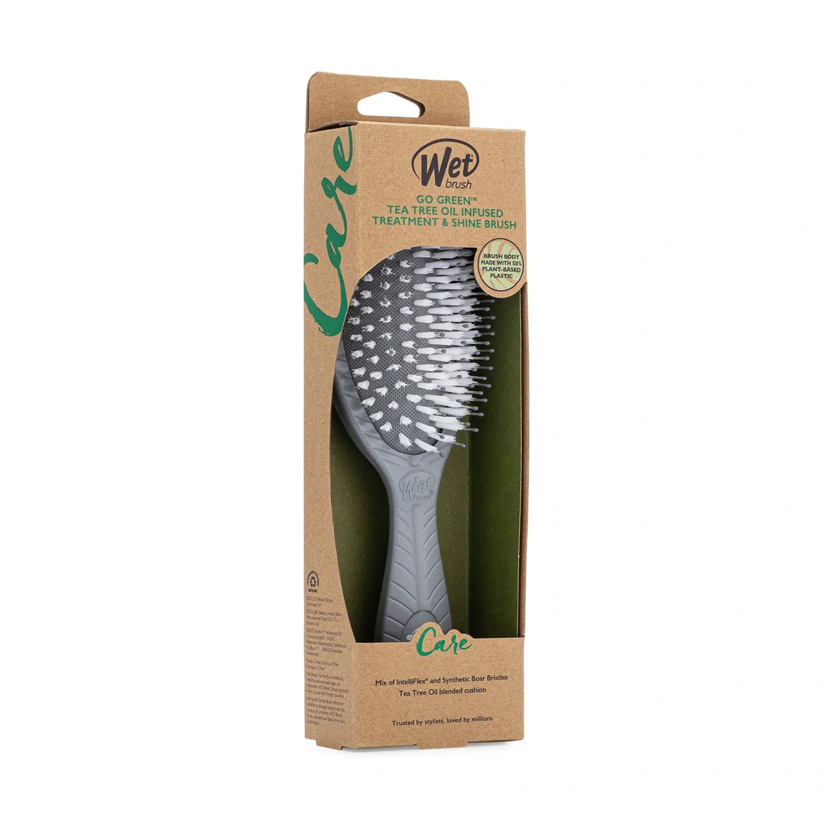 Wet Brush Go Green Treatment&Shine Aktif Karbonlu Dolaşık Açıcı Saç Fırçası