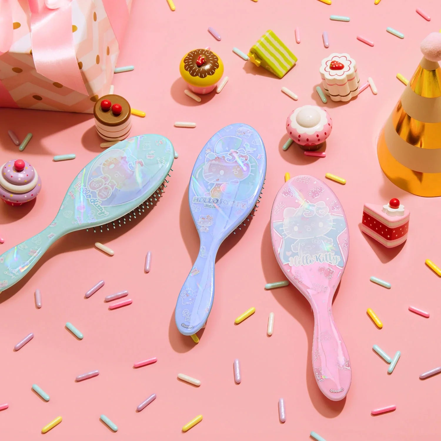 Wet Brush Hello Kitty Dolaşık Açıcı Saç Fırçası Pembe