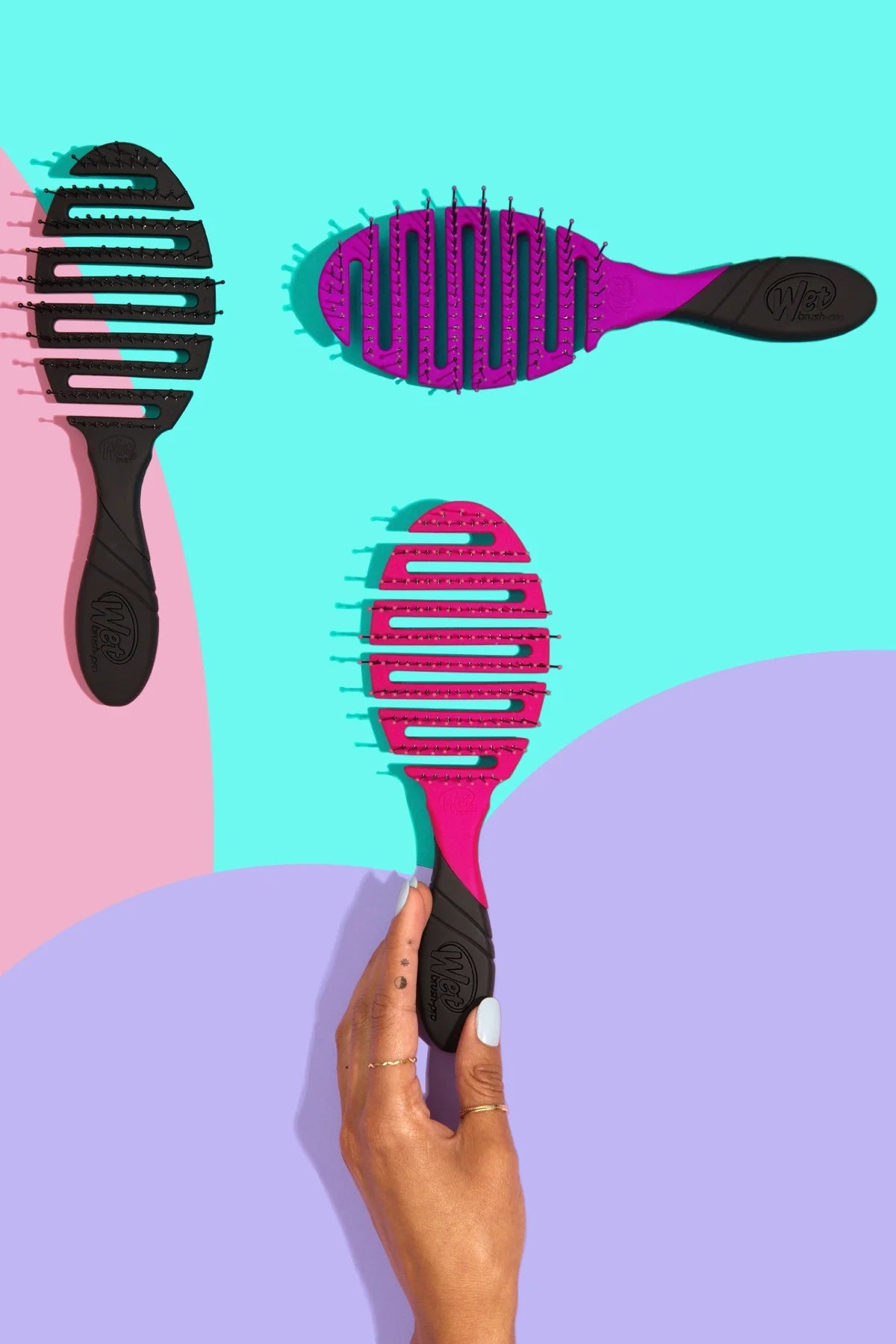 Wet Brush Pro Flex Dry Pink Saç Fırçası / Tarak