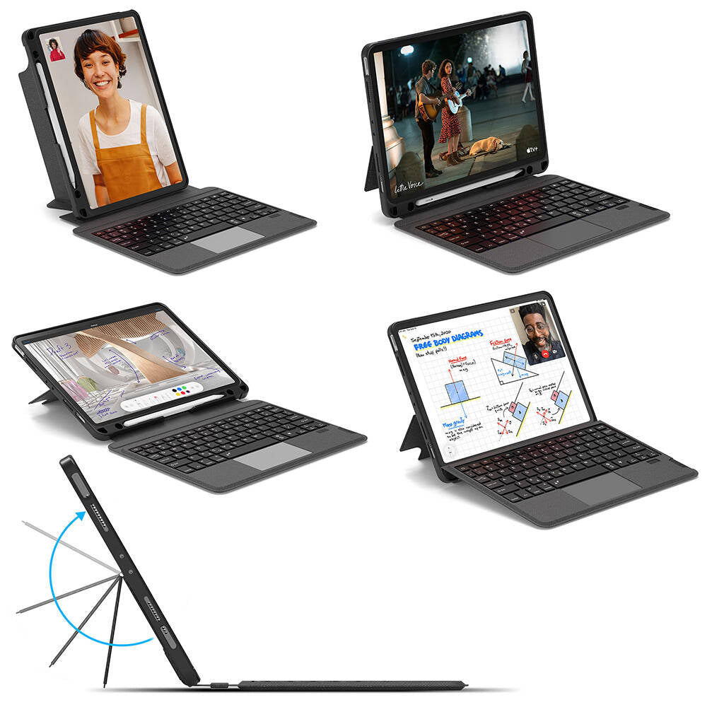 Mag Touch Klavyeli Standlı Ipad Kılıfı