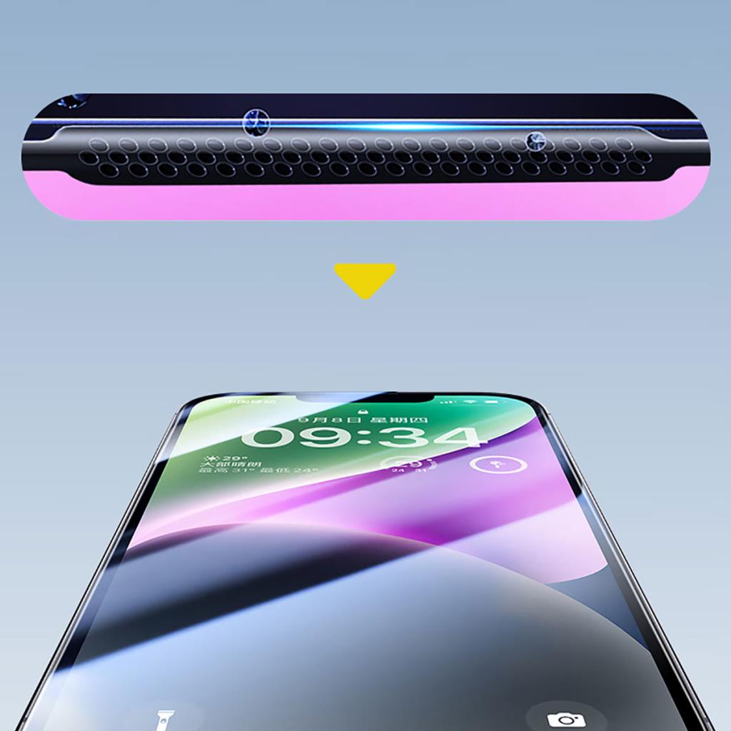 Cz-003 Mavi Işık Filtreli Parlama Önleyici Iphone 14 Pro Max Ekran Koruyucu