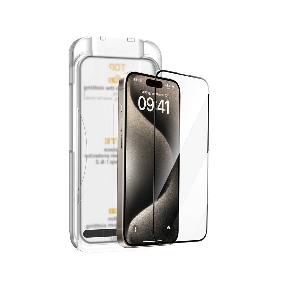 Sq-008 Easy Install Iphone 14 Pro Temperli Cam Ekran Koruyucu