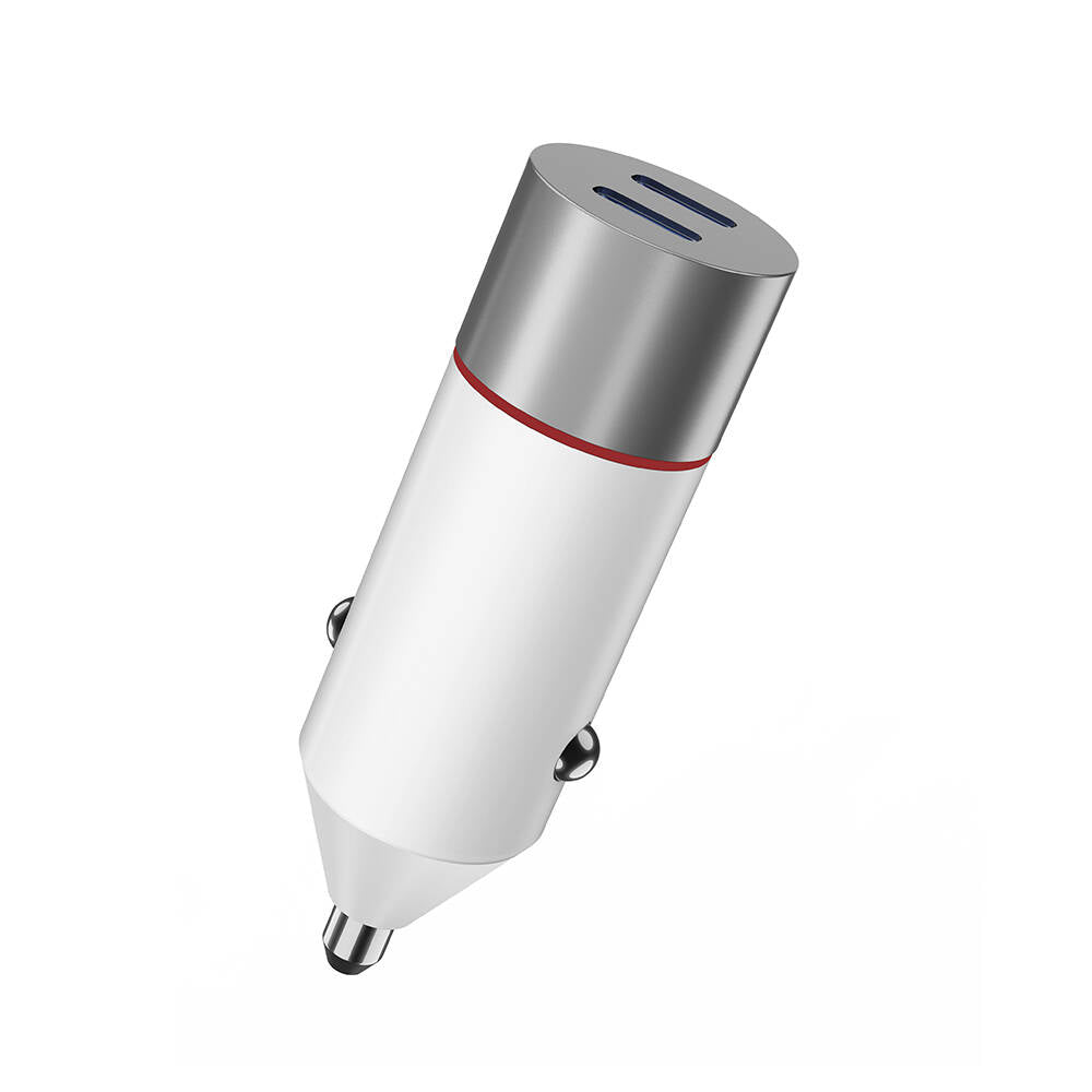 Wi-Qc023 60W Çift Pd Hızlı Şarj Araç Şarj Başlığı