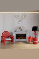 Wonderland Design Atelier-Denizatı Figürlü Kırmızı Lake Abajur-Abajur-4-milagron.live