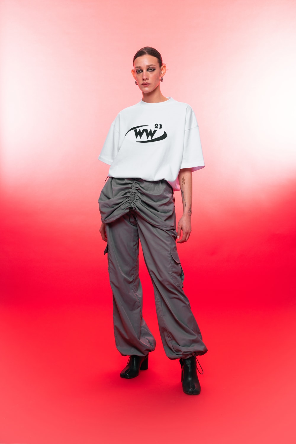 Wuen İstanbul-Parachute Pant Grey-Pantolon-1-milagron.live