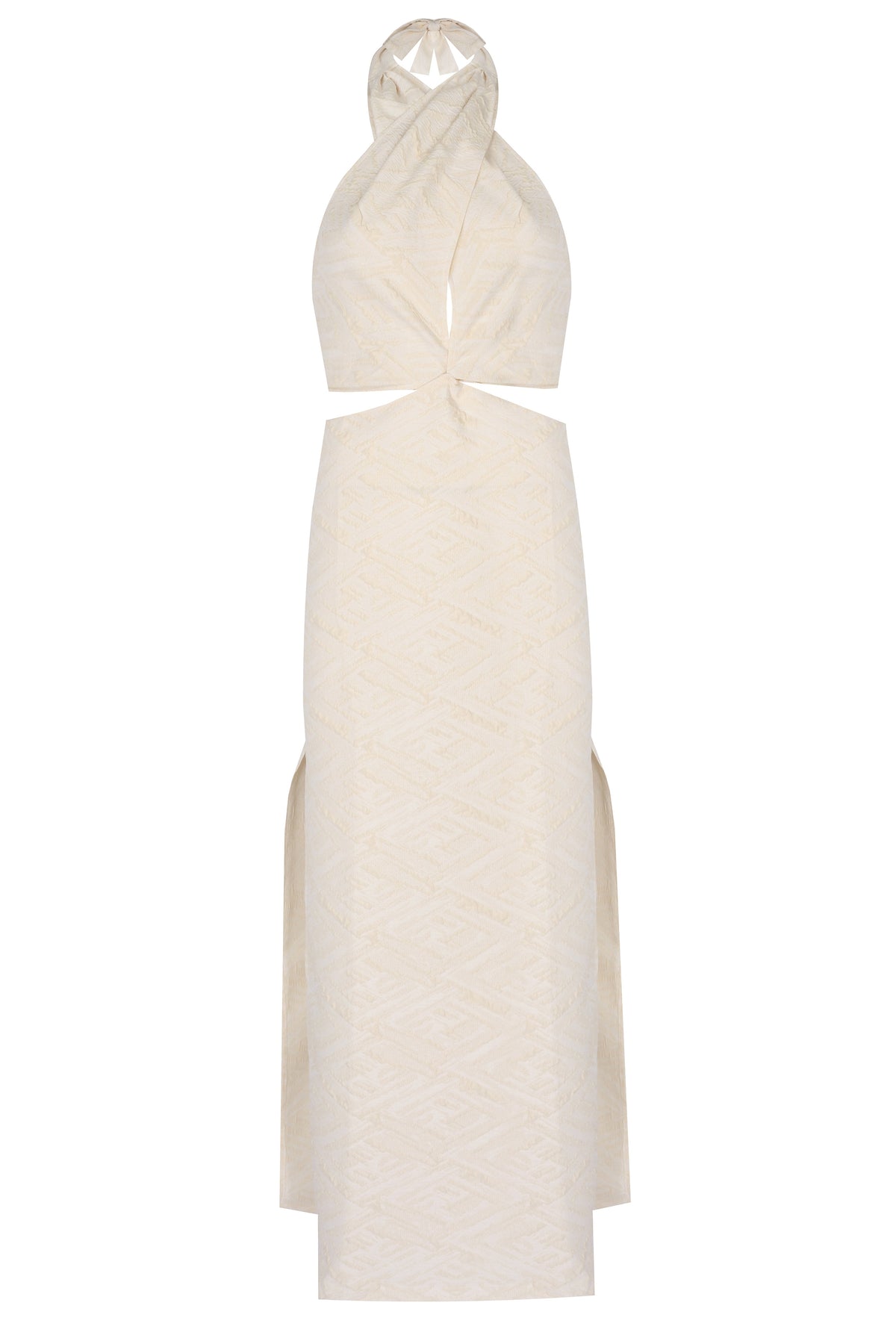 Yasemin Karagülle-Roxy Dress Ecru-Elbise-1-milagron.live