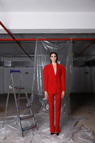 Yelda Alatekin-Capella Red Pants-Pantolon-3-milagron.live