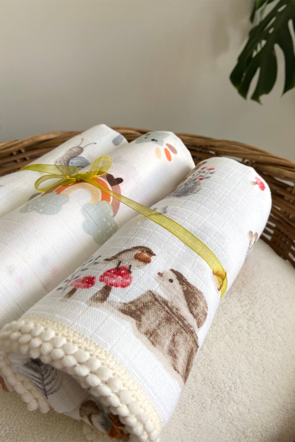 Zeynep Akdemir | Creative Studio-Muslin Bebek Battaniyesi 3'lü Set-Bebek Battaniye-2-milagron.live