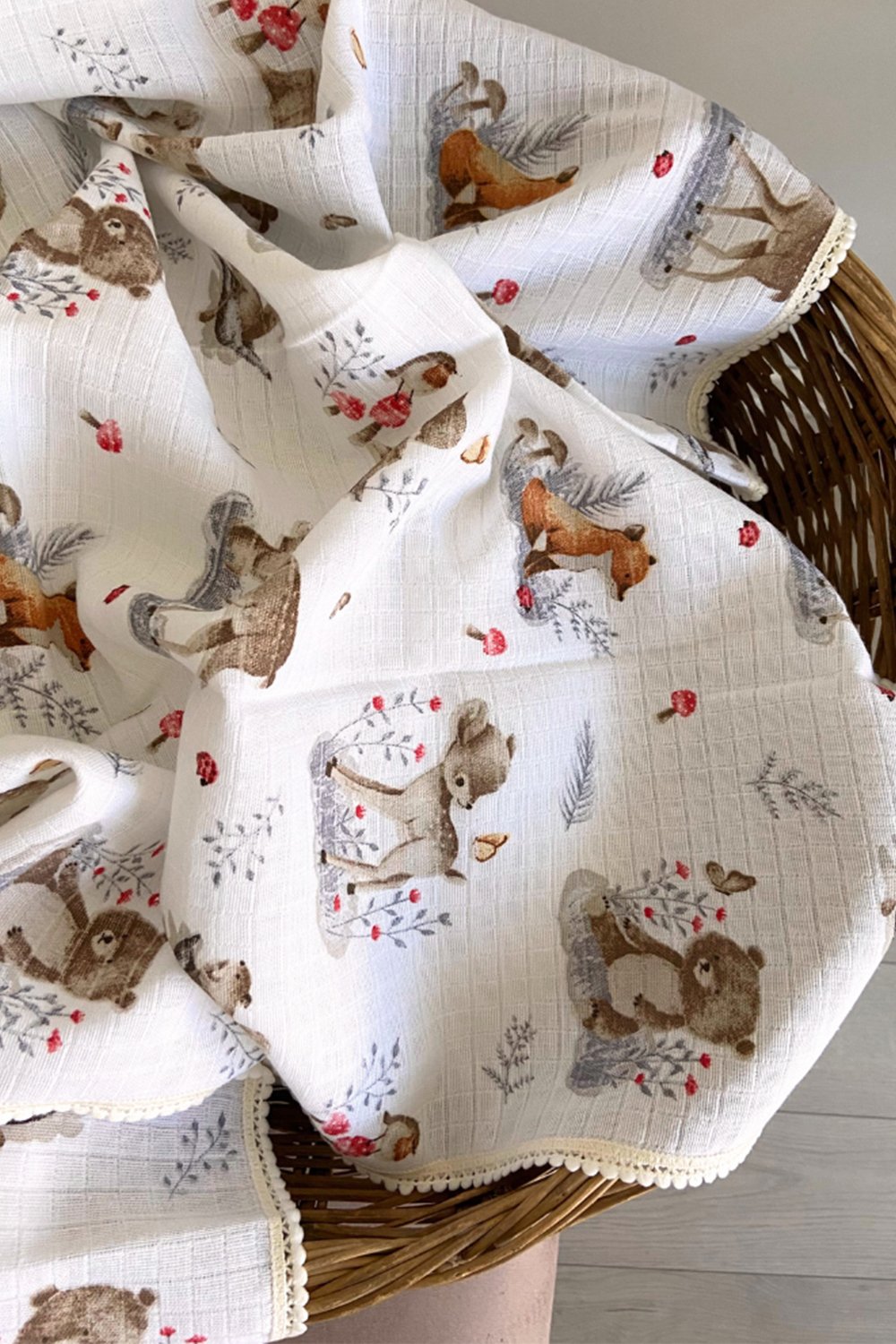 Zeynep Akdemir | Creative Studio-Muslin Bebek Battaniyesi 3'lü Set-Bebek Battaniye-4-milagron.live