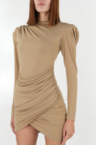 Zhiva-Alyssa Dress In Tortilla-Elbise-4-milagron.live