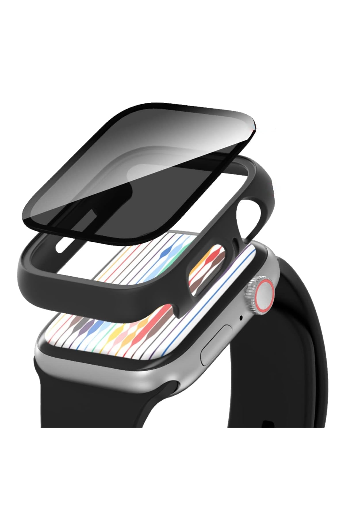 Apple Watch Privacy Hayalet Ekran Koruyucu Kasa Siyah
