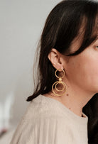 Morning Blue-Circles Earrings-Küpe-2-milagron.live