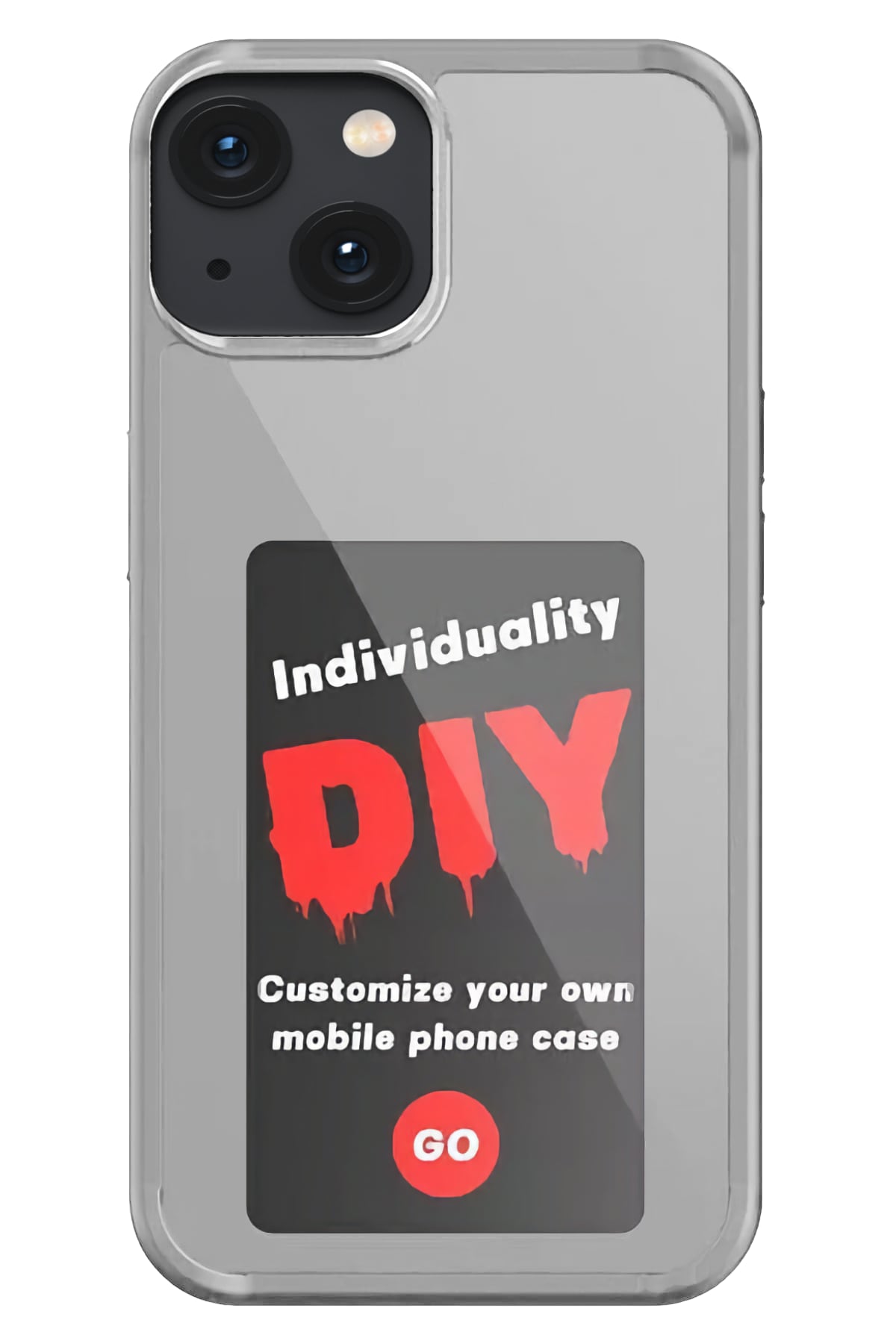 Apple Iphone 14 Uyumlu Nfc Resim Yansıtmalı Kılıf Gri