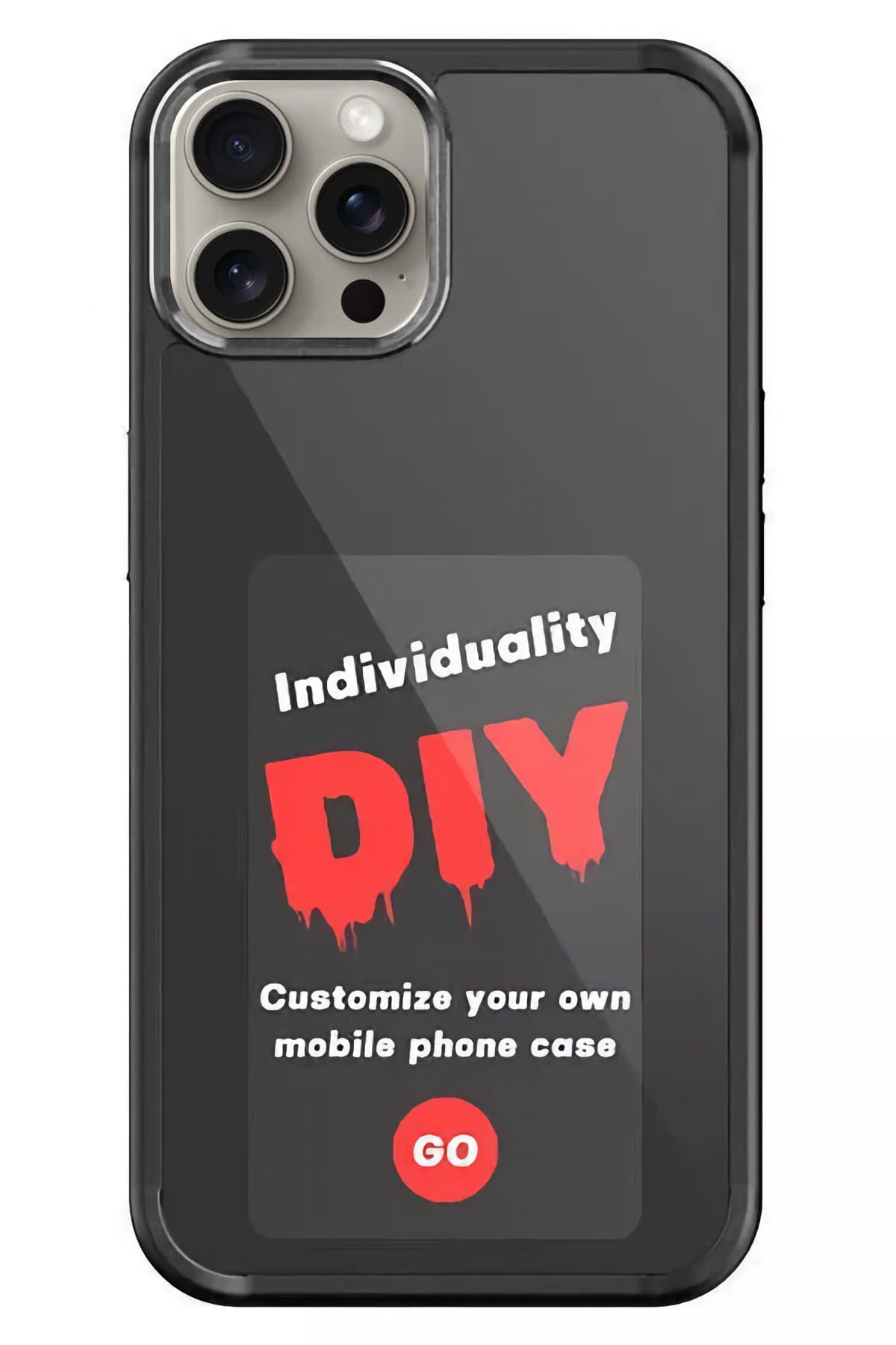 Apple Iphone 14 Pro Uyumlu Nfc Resim Yansıtmalı Kılıf Siyah