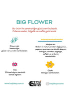 Big Flower Çift Taraflı Pamuk Saten Sarı Bebek Nevresim Seti 100x150 Cm - 6