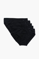 5'li Kadın Slip Külot All Black - 0