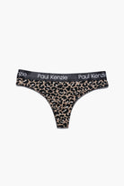 Desenli Kadın String Külot, Leopard - 0
