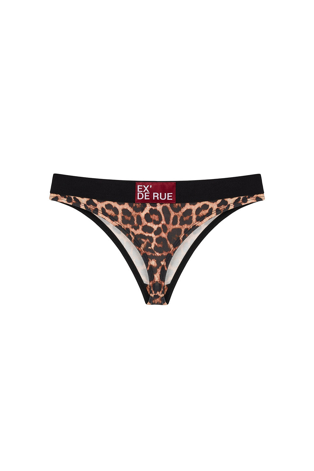 Leopar Desenli Pamuklu Brezilya Külot - 0