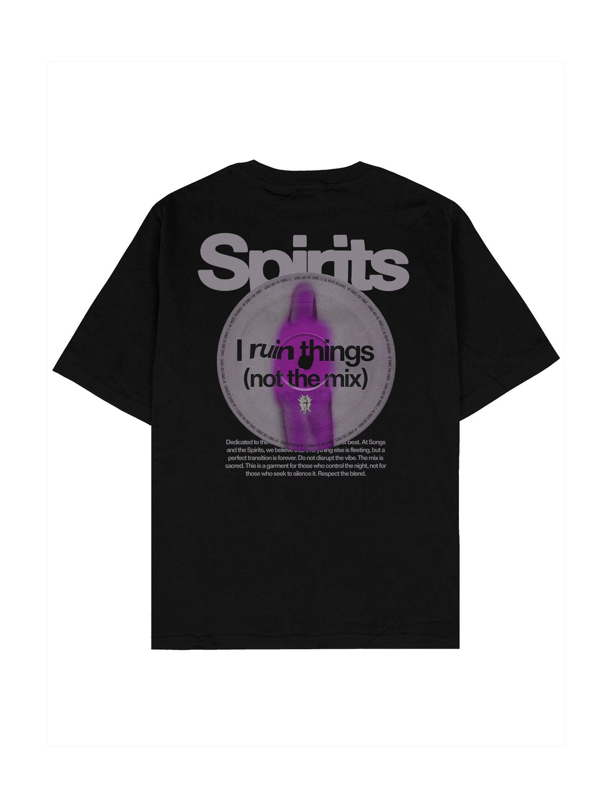 I Ruin Things Oversize Unisex Tişört - 2