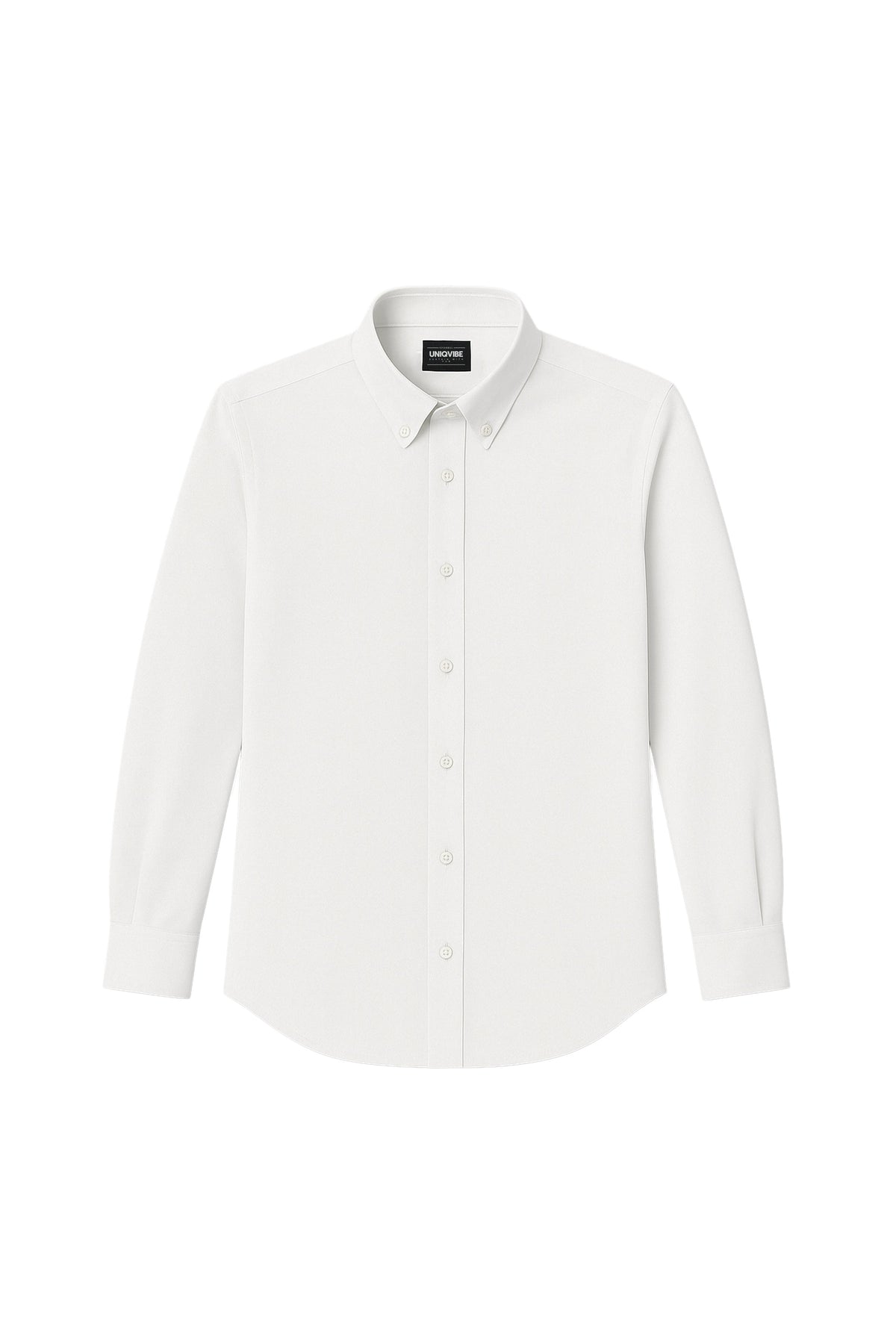 Slim Fit Oxford Erkek Gömlek, Beyaz - 0
