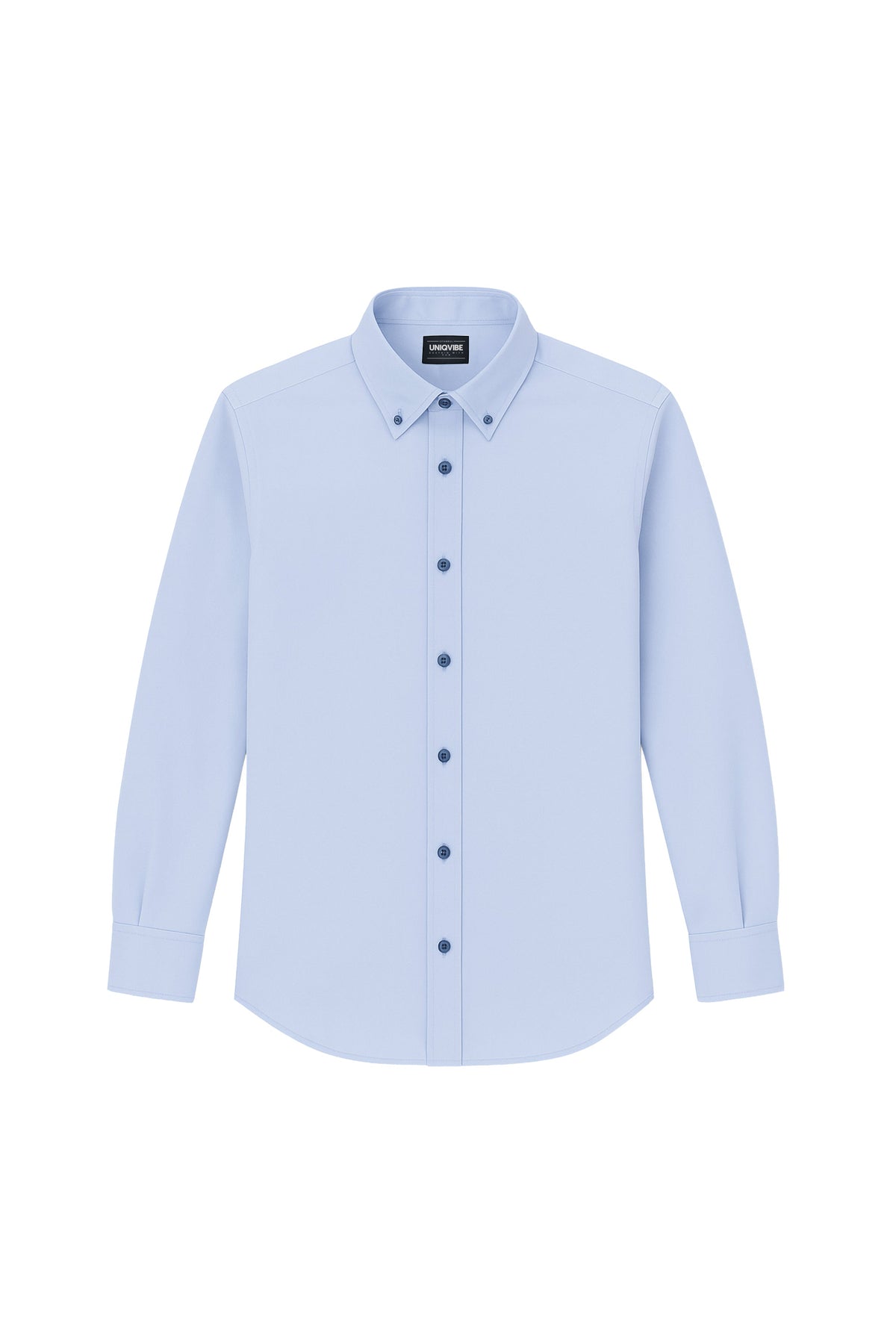 Slim Fit Oxford Erkek Gömlek, Mavi - 0