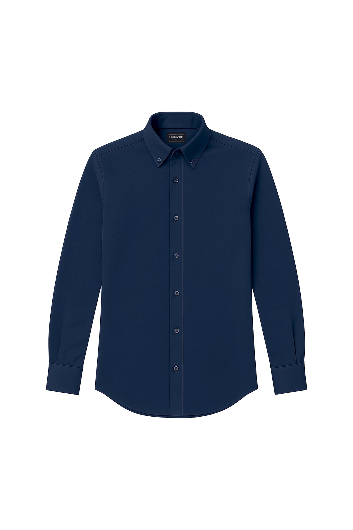Slim Fit Oxford Erkek Gömlek, Lacivert - 0