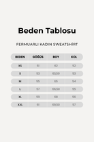 Fermuarlı Logo Nakışlı Sweatshirt, Taş - 7