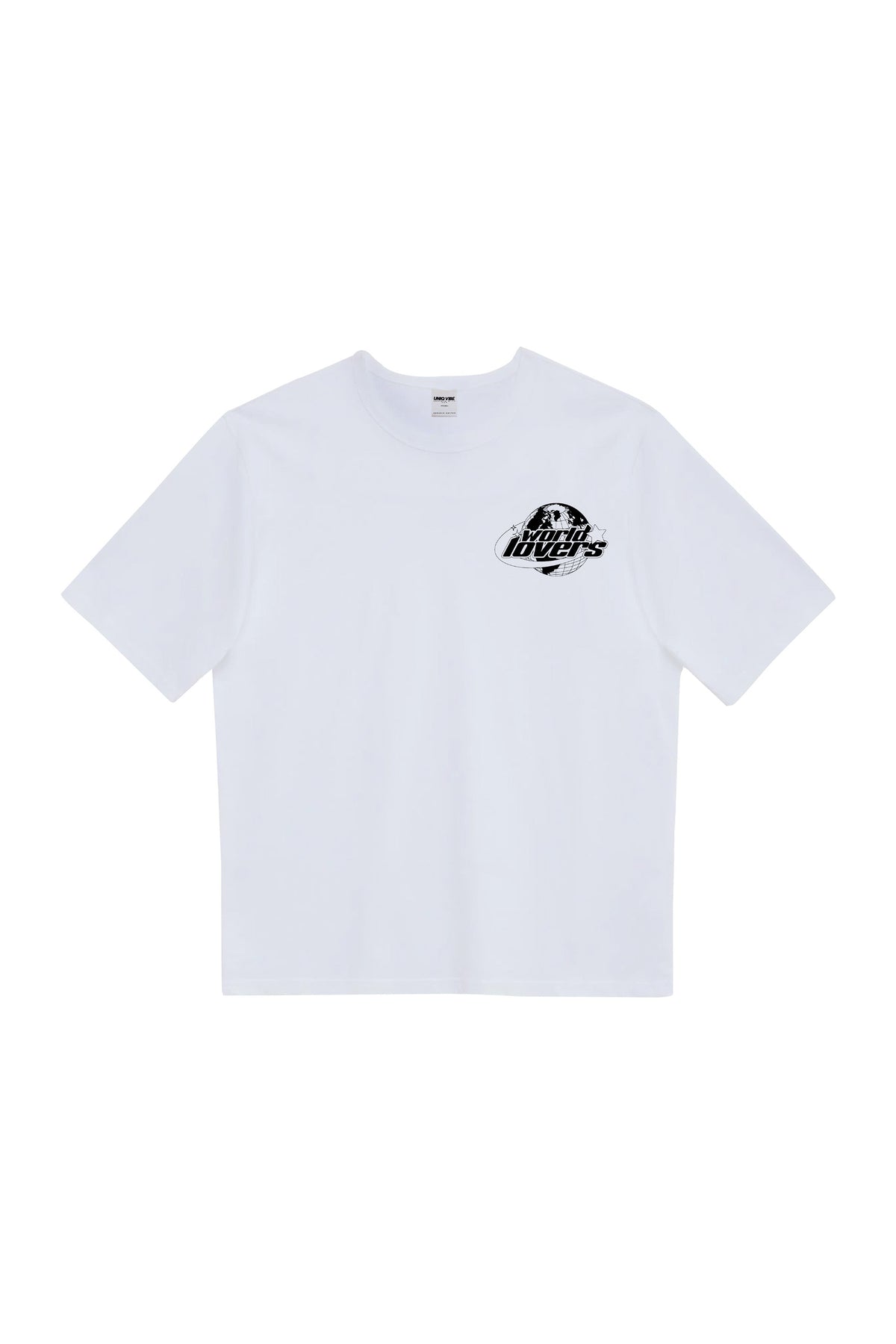 World Lovers Baskılı Oversize Tişört - 0