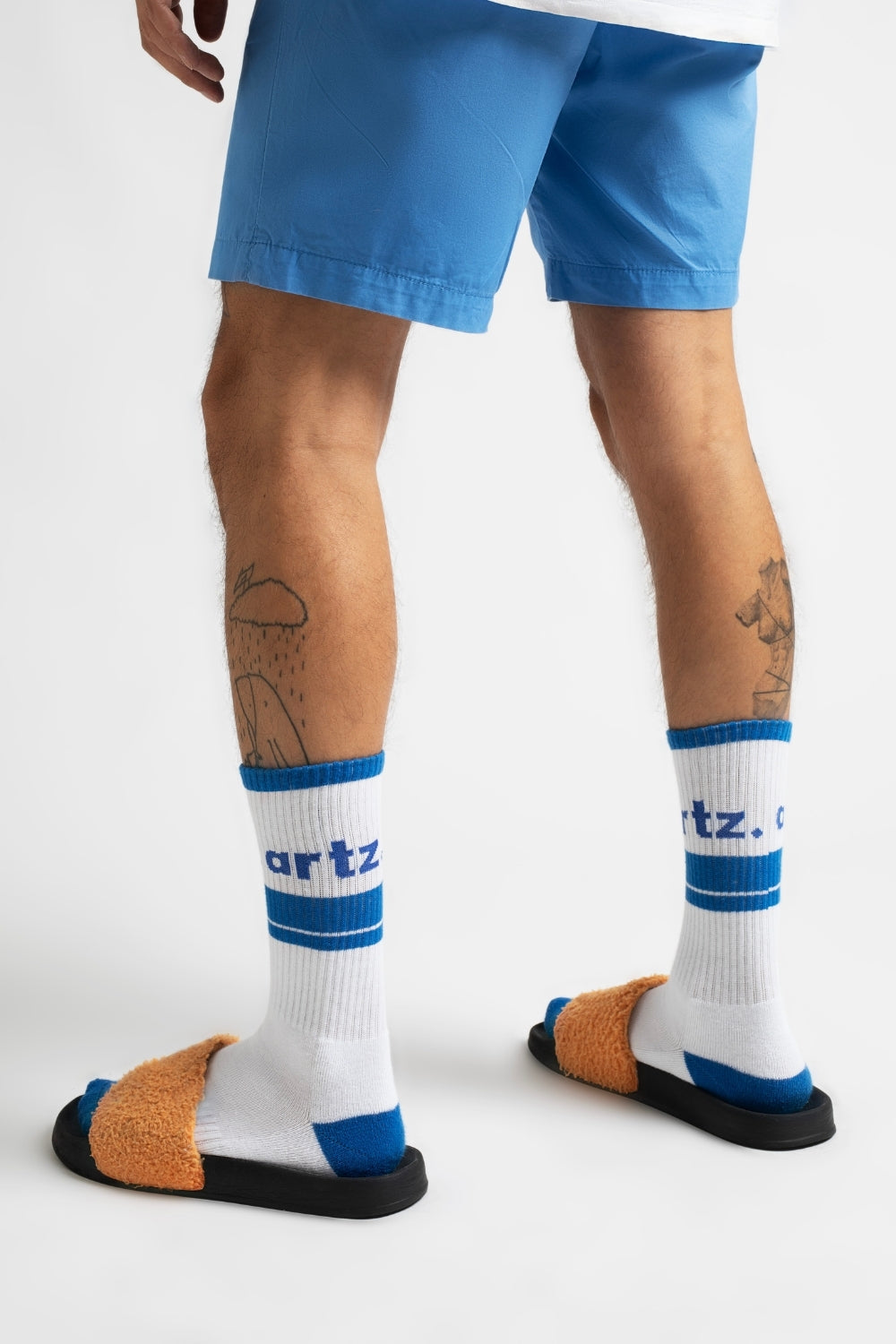 Blue Pack Premium Unisex Lifestyle & Spor Havlu Taban Organik Pamuklu 5'li Çorap Seti - 3