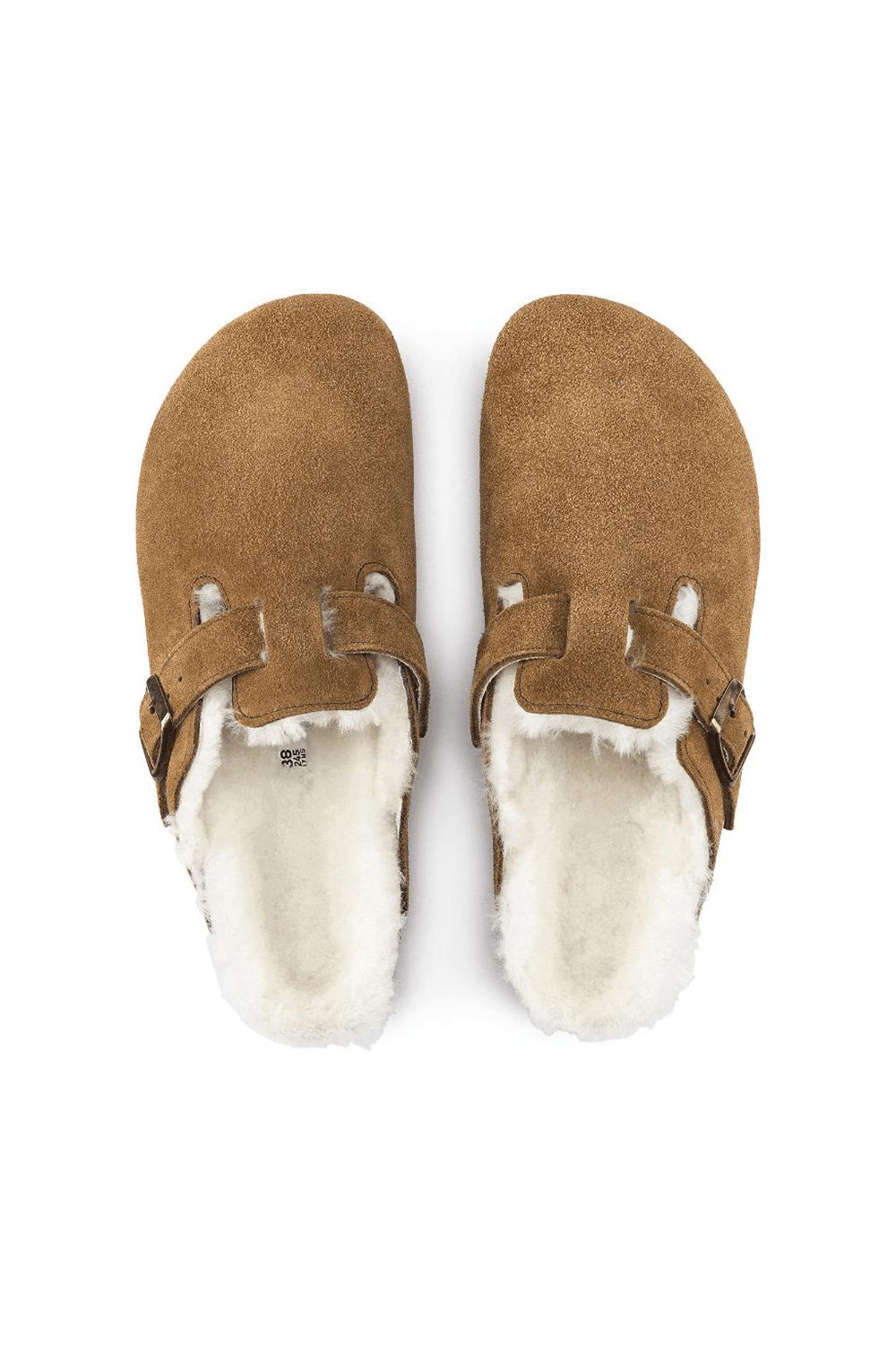 Birkenstock-Boston Suede Shearling-Sandalet & Terlik-2-milagron.live