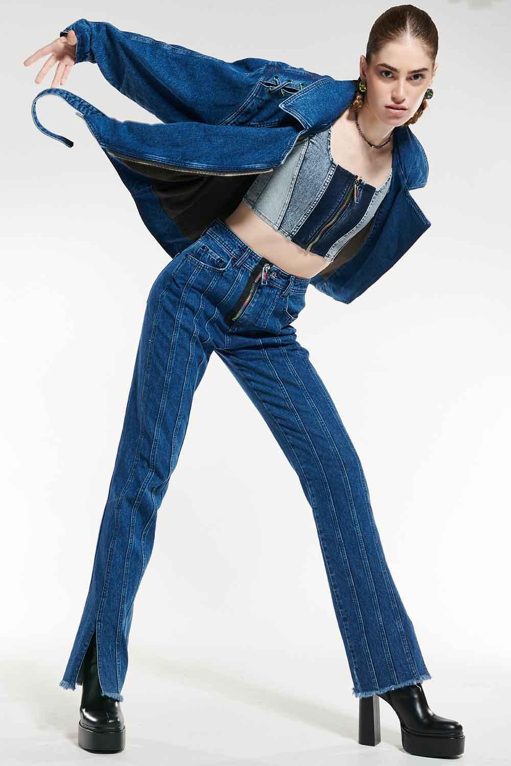Certain-Brooklyn Jean Light Navy Wash-Kot Pantolon-2-milagron.live