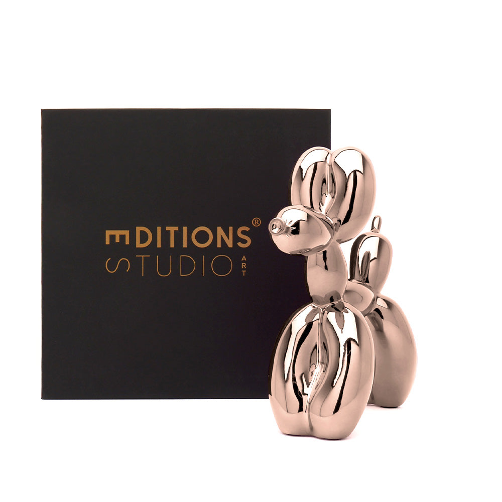 Jeff Koons-Jeff Koons Balloon Dog (Large) Rose Gold-Biblo-6-milagron.live