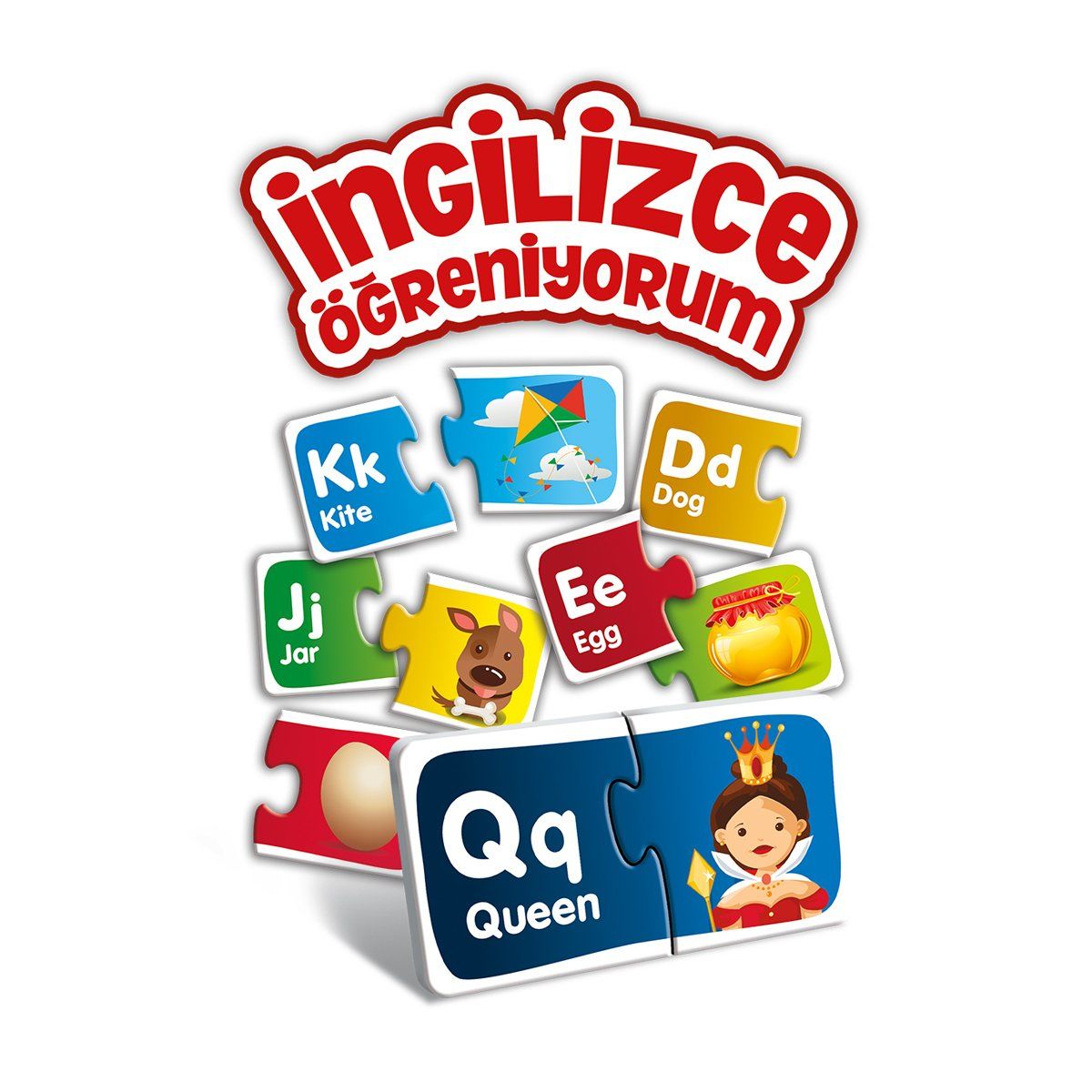 KS Puzzle-Ingilizce Öğreniyorum / +3 Yaş-Oyun Setleri-2-milagron.live